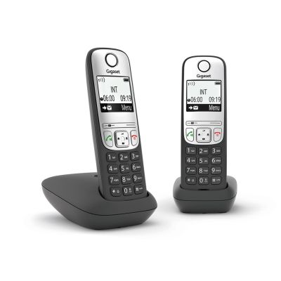Telefon bezprzewodowy DECT Gigaset A690 Duo czarny