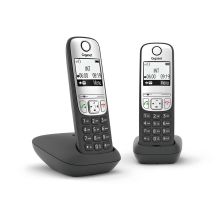 Telefon bezprzewodowy DECT Gigaset A690 Duo czarny