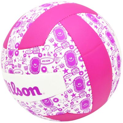 4. PIŁKA SIATKOWA WILSON STAMP VB FIOLETOWO BIAŁA