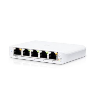 7. Ubiquiti Networks UniFi switch zarządzalny Flex Mini (5-pack) Gigabit Ethernet (10/100/1000) Obsługa PoE Biały