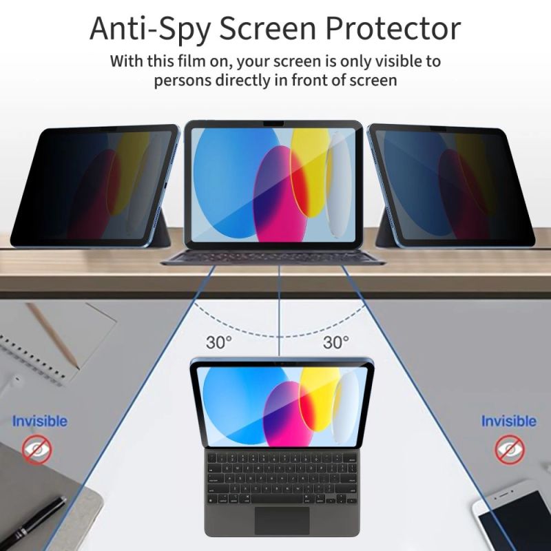 5. Szkło prywatyzujące Tech-Protect Glass Spy+ na iPad 10.9” 2022 / iPad 11” 2025