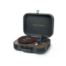 Gramofon Muse MT-207 DGB Turntable Stereo System, Black/Brown