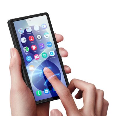11. Etui Dux Ducis Kind na Samsung Galaxy Z Fold 8 Ultra / Z Fold 7 z podstawką kompatybilne z MagSafe - czarne