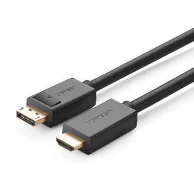 2. Ugreen jednokierunkowy kabel z DisplayPort na HDMI 4K 30 Hz 32 AWG 1,5 m czarny (DP101 10239)