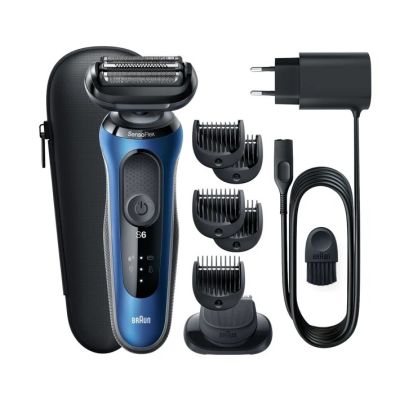 2. Braun Series 6 61-B1500s Golarka foliowa Przycinarka Niebieski