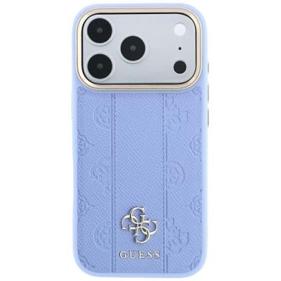 2. Etui Guess Stripe Peony 4G Logo MagSafe na iPhone 18 Pro / 17 Pro - jasnoniebieskie