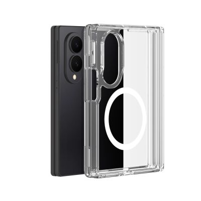Etui Dux Ducis Clin Mag na Samsung Galaxy Z Fold 8 Wide kompatybilne z MagSafe - przezroczyste