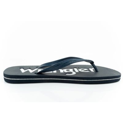 4. Wrangler buty klapki męskie laczki Cole Flipflop granatowe japonki