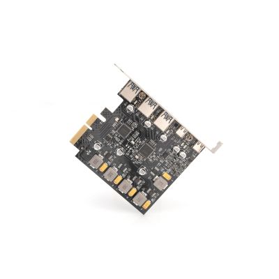 4. Digitus Karta PCIe 2 x USB-C i 3 x USB A