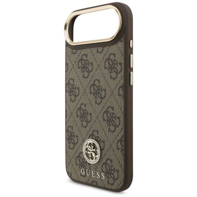 6. Etui Guess 4G Strass Logo MagSafe na iPhone Air - brązowe