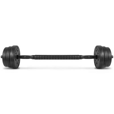 23. Zestaw hantli 4w1 (sztanga, hantle, kettlebell, podpórki do pompek) Spokey PONDUS SET 20 kg