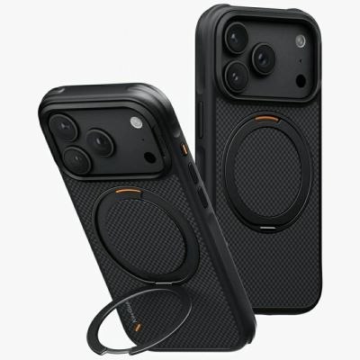 7. Etui UNIQ Keva Mov Magclick Charging na iPhone 18 Pro / 17 Pro - czarne