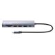 4. Manhattan 153966 stacja dokująca Przewodowa USB 3.2 Gen 2 (3.1 Gen 2) Type-C Srebrny