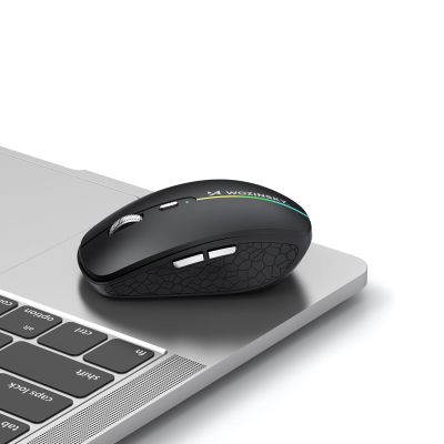 7. Mysz bezprzewodowa Wozinsky WMGK-1132 podświetlana RGB - czarna