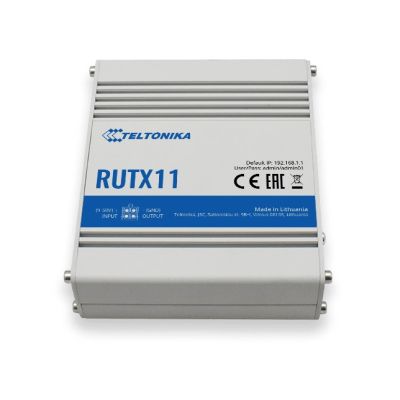 2. Router bezprzewodowy Teltonika RUTX11000000 (3G/4G/LTE SIM, 3G/4G/LTE USB; 2,4 GHz, 5 GHz)