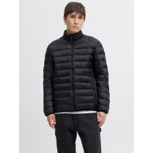 Jack&Jones męska kurtka puchowa JJEBRADLEY LIGHT PUFFER COLLAR NOOS 12280971 BLACK