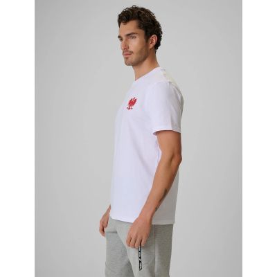4. T-shirt bawełniany kibica męski 4F 4FRSS26TTSHM4203-10S