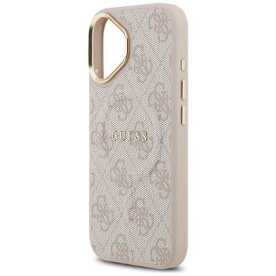 6. Etui Guess 4G PU Classic Logo MagSafe na iPhone 17 - różowe