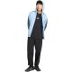 6. Bluza męska adidas Essentials 3-Stripes Fleece Full-Zip Hoodie błękitna KY4143