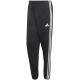2. Spodnie męskie adidas Essentials 3-Stripes Fleece Tapered Cuffed czarne KY6526