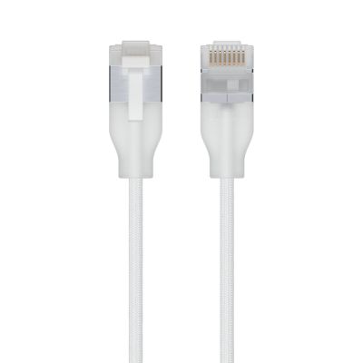 2. Ubiquiti UACC-Cable-Patch-EL-C6A-12M-W kabel sieciowy Półprzezroczysty, Biały Cat6a Okrągły
