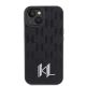 3. Etui Karl Lagerfeld Leather Monogram Hot Stamp Metal Logo na iPhone 15 / 14 / 13 6.1" - czarne