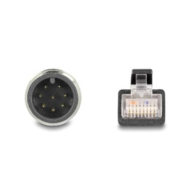 2. DeLOCK Kabel M12 A-coded 8 pin, męski na RJ45 męski PVC, 5 m