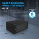 16. Extralink Szafa rack 4U 600x450 Czarna montowana na ścianie