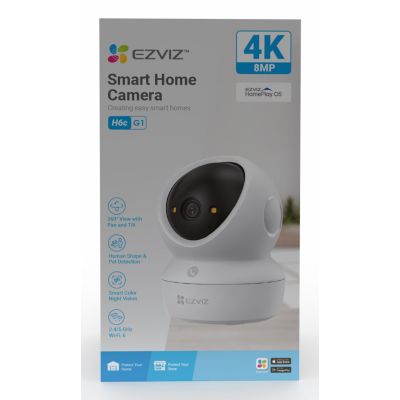 22. EZVIZ H6c G1 4K Kulisty Kamera bezpieczeństwa IP Wewnętrzna 3840 x 2160 px Sufit/ściana/biurko