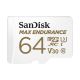 2. KARTA SANDISK MAX ENDURANCE microSDXC 64GB z adapterem