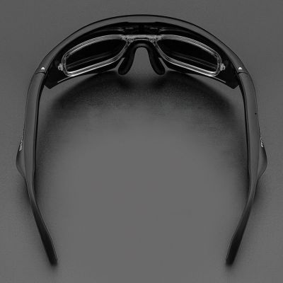5. Okulary rowerowe Rockbros SP-251 z zestawem audio Bluetooth polaryzacyjne - czarne
