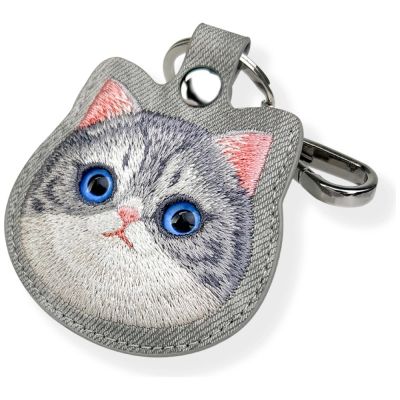 3. Etui Nimmy New Big Eyed Pet 2.0 Cat na lokalizator - szare