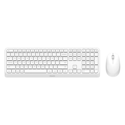 12. Philips 3000 series SPT6307W/00 klawiatura Dołączona myszka Uniwersalne RF Wireless QWERTY Angielski Biały