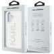 8. Etui Karl Lagerfeld IML Rhinestones Logo na iPhone 16 - przezroczyste