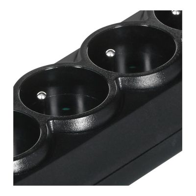 3. Listwa antyprzepięciowa Ever Classic 3,0m (5 x UTE; 10 A; kolor czarny) (T/LZ09-CLA030/0000)