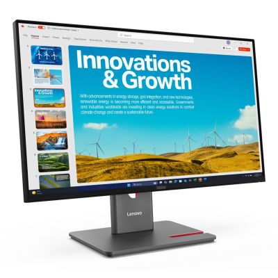 15. Lenovo ThinkVision P24QD-40 LED display 60,5 cm (23.8") 2560 x 1440 px Quad HD LCD Czarny