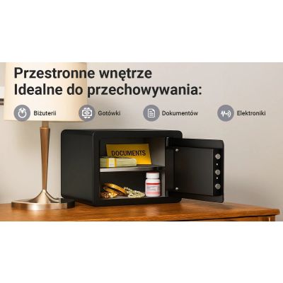 8. Sejf szyfrowo-mechaniczny Extralink Lock Star M-30