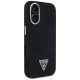 4. Etui Guess Denim Triangle Logo MagSafe na iPhone 16 - czarne