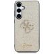 3. Etui Guess Fixed Glitter Big 4G Metal Logo do Samsung Galaxy S25 Plus złoty