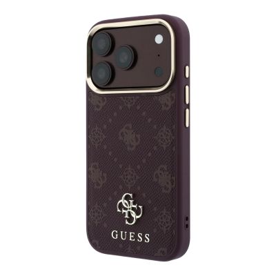 2. Etui Guess Peony 4G Small Logo MagSafe na iPhone 17 Pro / 18 Pro - burgundowe