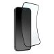 Szkło hybrydowe Puro Flexible Glass D3O z czarną ramką do iPhone 16 Pro