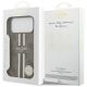 8. Etui Guess 4G Printed Stripes MagSafe na iPhone 17 Pro Max - brązowe