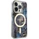 4. Etui Guess Leopard MagSafe na iPhone 14 Pro Max - niebieskie