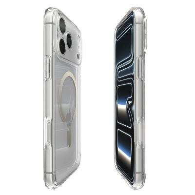13. Etui Spigen Ultra Hybrid MagSafe na iPhone 17 Pro Max - przezroczysto-złote