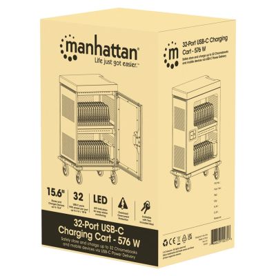 5. Manhattan 102353 szafka na urządzenia przenośne Wózek przenośny do zarządzania urządzeniami Szary