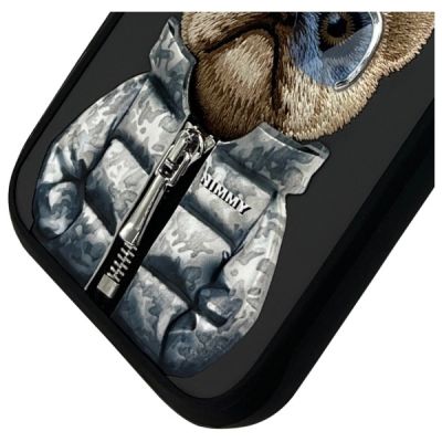 4. Etui Nimmy Cool&Cute 2.0 Dog na iPhone 16 Pro Max  - czarny