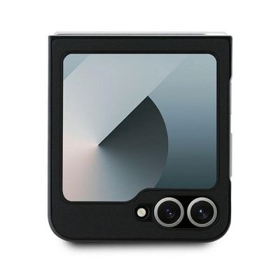 3. Etui Mercedes Leather Wood Imitation MagSafe na Samsung Galaxy Z Flip 6 - czarne