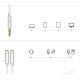 5. Ugreen kabel przewód rozdzielacz słuchawkowy 3,5 mm mini jack AUX mikrofon 20cm (mikrofon + wyjście stereo) srebrny (30619)