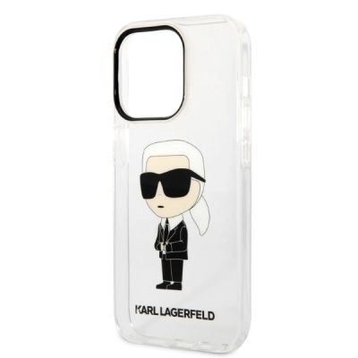 6. Etui Karl Lagerfeld Ikonik Karl na iPhone 14 Pro Max - przezroczyste