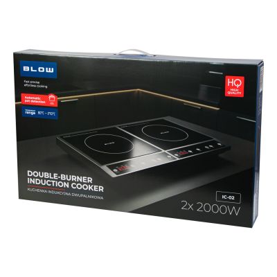7. Kuchenka indukcyjna nastawna dwupalnikowa 2000W + 2000W BLOW